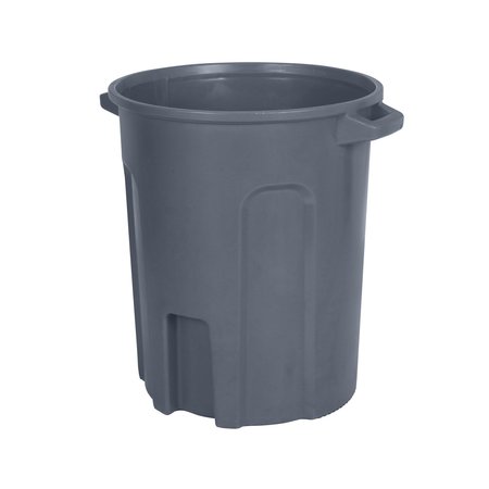 TOTER 55 gal Round Trash Can, Dark Gray Granite RND55-B0149